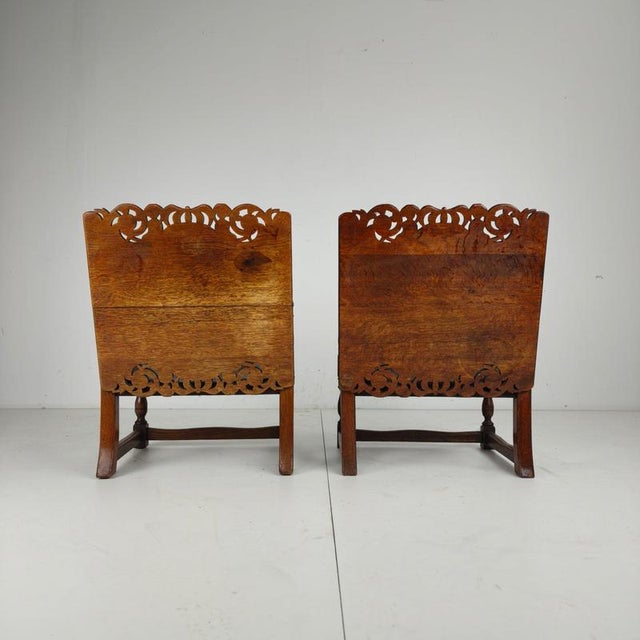 English Jacobean Monk Armchairs from F. Parker & Sons Ltd, Set of 2 For Sale - Image 5 of 17