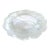 1980s Frosted Crystal Floral Wine or Champagne Bottle Coaster, Lalique Attributed Honfleur Geranium Pattern France – Sold Individually For Sale