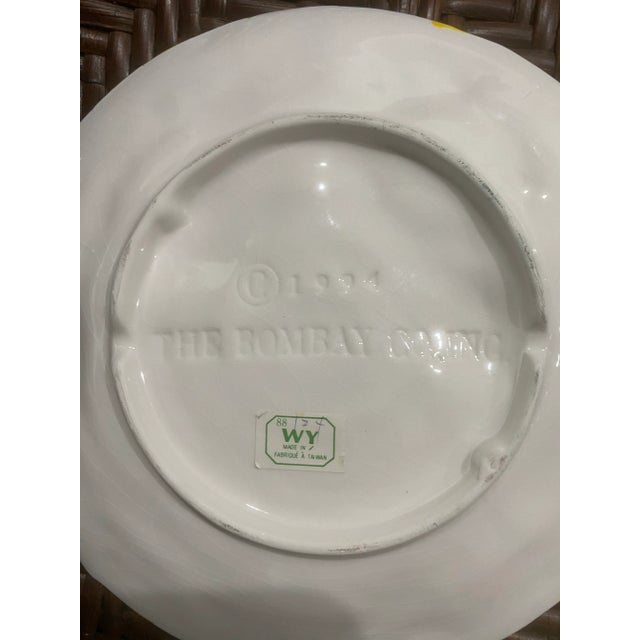 Vintage Bombay Co. Bee Ives Decorative Plates Circa 1994- Set of 4 For Sale - Image 11 of 12