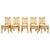 Boho Chic Chunky Bamboo Dining Chairs, 1960, Set of 5 For Sale - Image 16 of 16
