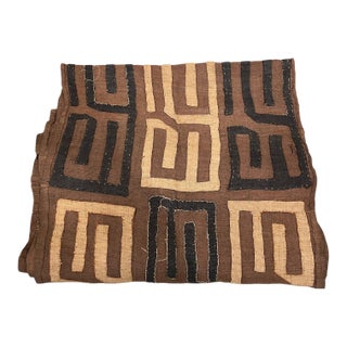 African Kuba Cloth Long Runner For Sale