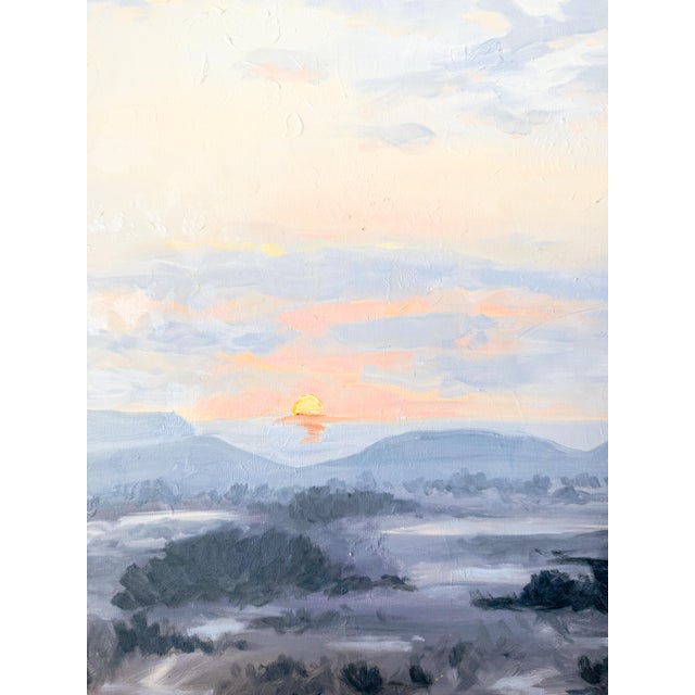 Impressionist Impressionist Landscape Painting on Canvas For Sale - Image 3 of 5