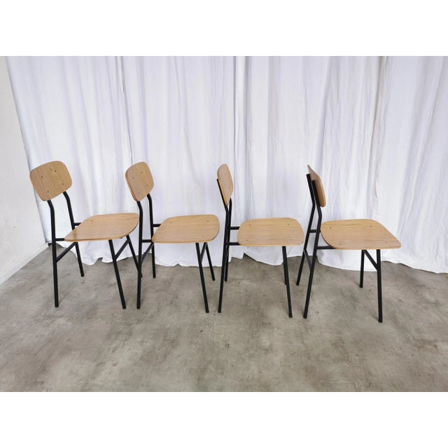 Mid-Century Modern School Chairs from STOL Kamnik, 1970s, Set of 4 For Sale - Image 14 of 18
