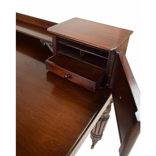 Antique Heavily Carved Mahogany Executive Desk Cowan Circa 1900 Chicago