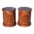 Drexel Empire Style Drum End Tables or Nightstands, Pair For Sale