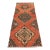 1970s Turkish Orange Handmade Runner Rug For Sale