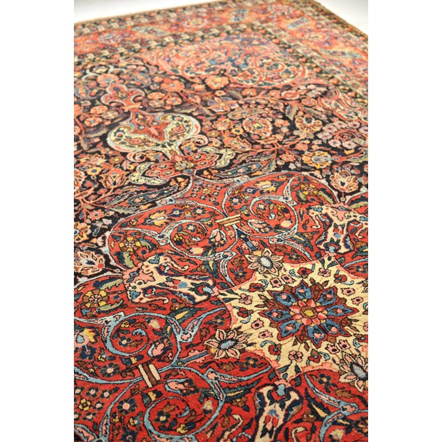 Red 1930s Rug, 9.7 x 15.3 For Sale - Image 8 of 11