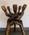 African Vintage Five Headed African Wood Carved Plant Stand Side Table For Sale - Image 3 of 7