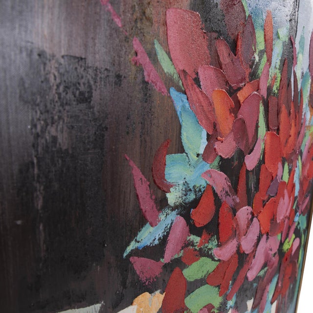 Kenneth Ludwig Chicago Red Tulips In Vase Hand Painted Original Art For Sale - Image 4 of 7