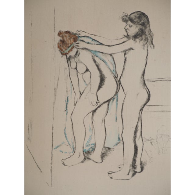 After Suzanne Valadon, Nude The Toilette, Girls Drying Themselves, 1947, Lithograph For Sale - Image 7 of 8