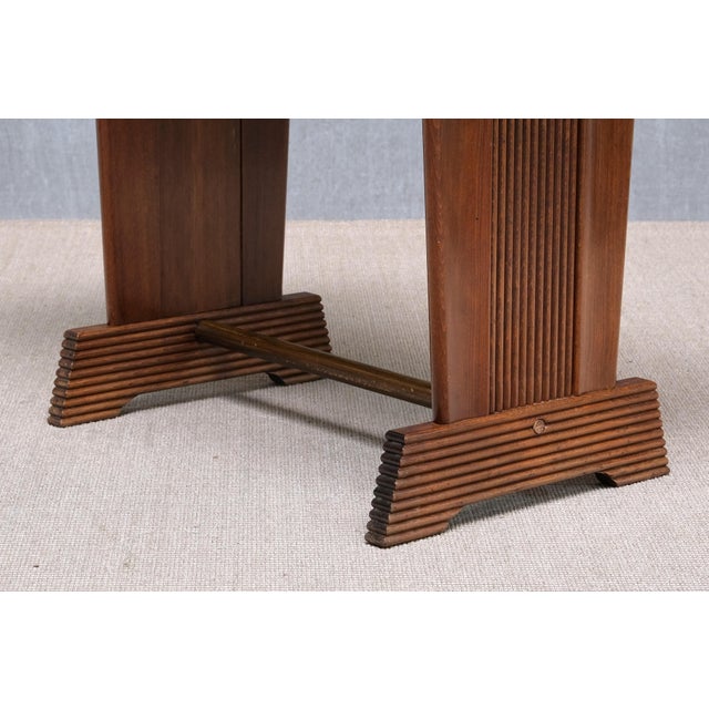 1930s Grissinato Console Table in Walnut and Burl attributed to Gio Ponti, Italy, 1930s For Sale - Image 5 of 15