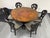 2000 - 2009 Rustic Dining Table Copper Top With Pedestal Base ~ Seats 6 For Sale - Image 5 of 7