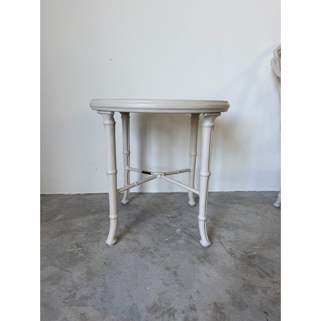 Brown Jordan Calcutta White Aluminum Outdoor Furniture - Set of 3 For Sale - Image 9 of 18