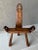 Excellent Pre-Owned Condition. This whimsical, fun-to-look-at mortise and tenon joinery three-legged birthing chair was...