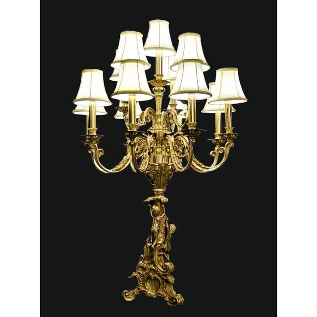 Gold Collection Corona Chandelier in Metal and Crystal by Jago For Sale - Image 8 of 12