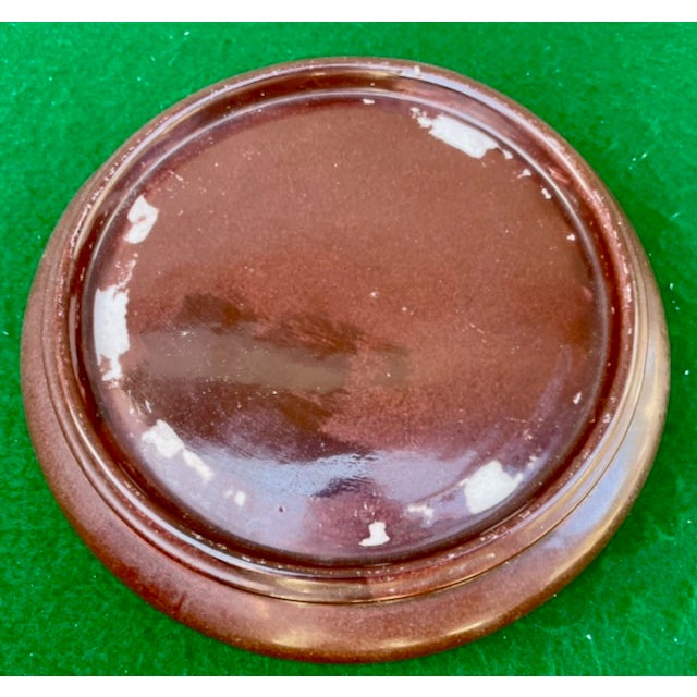 Chinese Pattern Table Bowl With Stand For Sale - Image 10 of 11