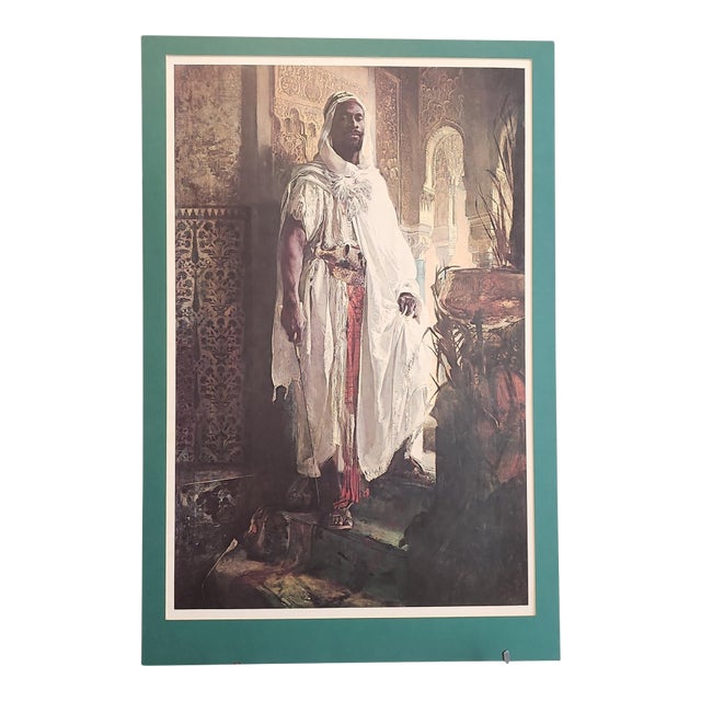 Eduard Charlemont Vintage "The Moorish Chief" Lithograph For Sale