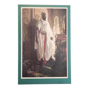 Eduard Charlemont Vintage "The Moorish Chief" Lithograph
