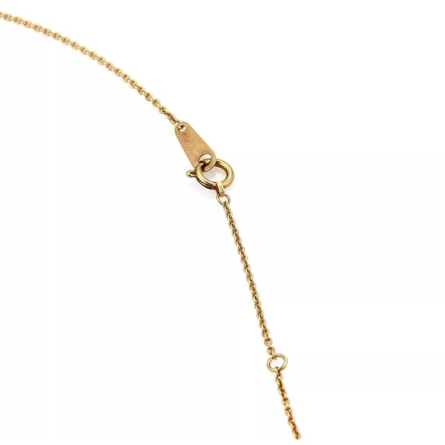 Late 20th Century Mikimoto Pearls 18k Yellow Gold Pendant Necklace For Sale - Image 5 of 6