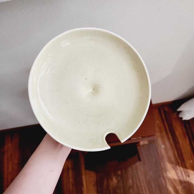 Almond Mid 20th Century Baldelli, Italy, Mid-Century Modern Vintage Pottery For Sale - Image 8 of 12