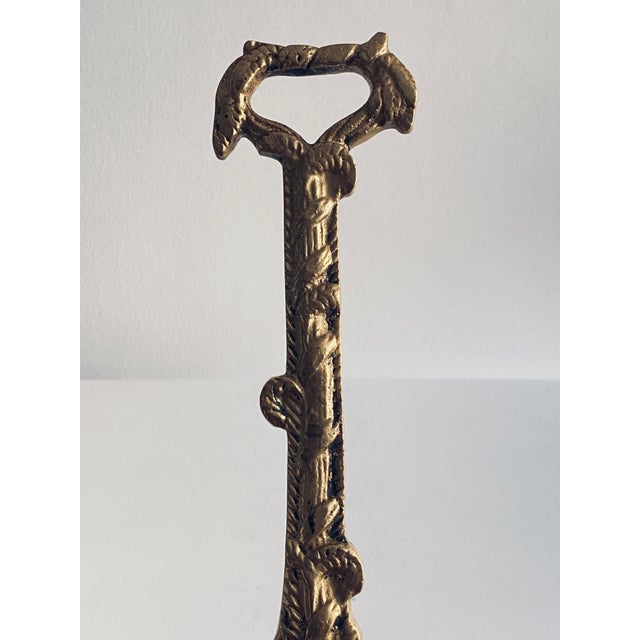 Gold Harvest Basket Doorstop in Brass For Sale - Image 8 of 12