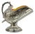 Vintage Raimond Victorian Silver Plated Copper Pedestal Sugar Scuttle Bowl For Sale
