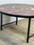 Vintage Round Graphic Red and Yellow Ceramic Coffee Table, 1960s For Sale - Image 11 of 12