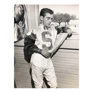 1950s Jockey George Gibb Equestrian Photograph