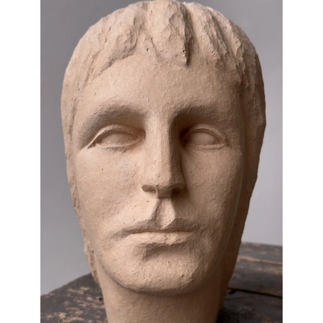 Vintage Folk Art Large-Scale Terracotta Head, Circa 1970s For Sale In New York - Image 6 of 13