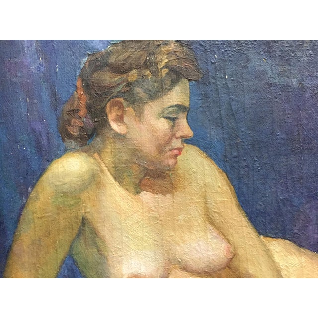 *** ABOUT THIS PAINTING *** * TITLE: "Portrait of a naked girl" * ARTISTS: Dorofeev Alexander Ivanovich * SIZE: 55x94...