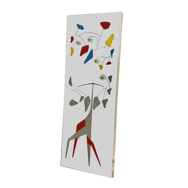 Backlit Mirror Coat Rack, 1980s For Sale