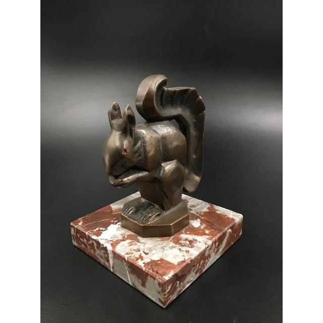 Art Deco Squirrel Figurine by Max Le Verrier, 1920s For Sale - Image 3 of 5