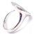 Tiffany and Co. Late 20th Century Tiffany & Co Elsa Peretti Sevillana Platinum Diamond O Ring, Size 6 For Sale - Image 4 of 10