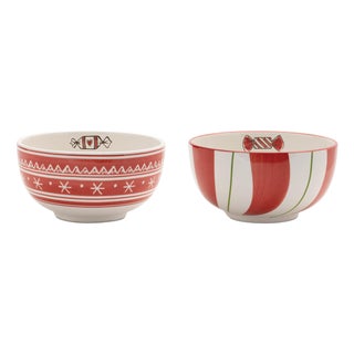 Ceramic Santa Candy Bowl (Set of 4) For Sale