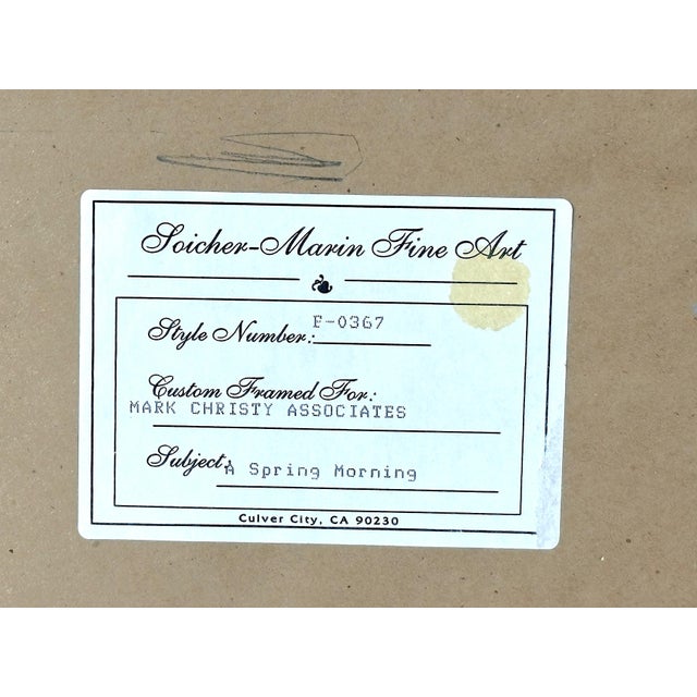 Vintage Soicher-Marin Fine Art Signed and Numbered Print 'Spring Morning #63/695' For Sale - Image 16 of 18