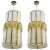 Large Textured Glass and Brass Chandelier - a Pair For Sale - Image 10 of 10