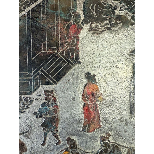 1970s LaVerne Bronze Spring Festival Cocktail Table For Sale - Image 10 of 12