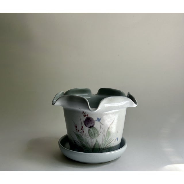 Late 20th Century Buchan Thistleware Fluted Cachepot Planter For Sale - Image 4 of 18