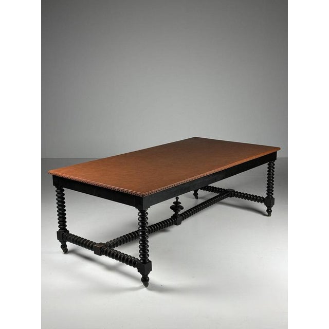 Bobbin Workbench with Leather Top, 19th Century For Sale - Image 6 of 18