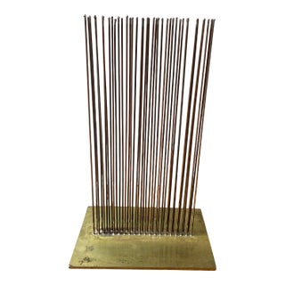 Modern 39 Rod Bronze Sonambient Sculpture by Val Bertoia For Sale