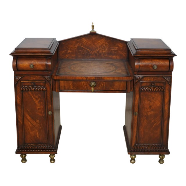 Century Monarch Kneehole Empire Mahogany Vanity For Sale