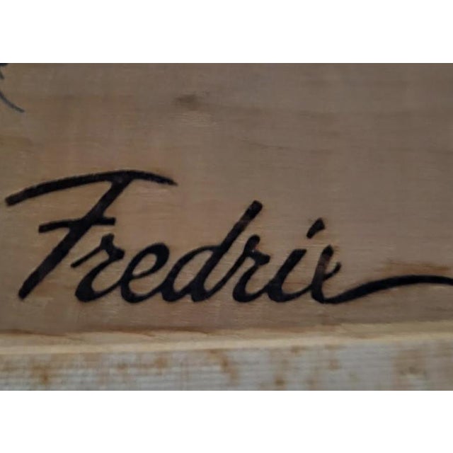 Early 21st Century Antique French Signed Oil Painting Mouse on Artist Palette - Signed Friday For Sale - Image 5 of 8