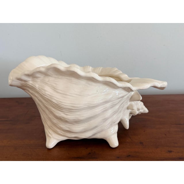 Large Ceramic Conch Shell For Sale - Image 9 of 10