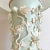 Wood Italian Applied Floral Lamp & Shade, 1960s For Sale - Image 7 of 17