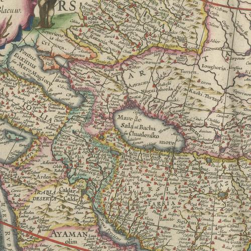 Antique Blaeu Map of Asia, 1642 For Sale - Image 6 of 12