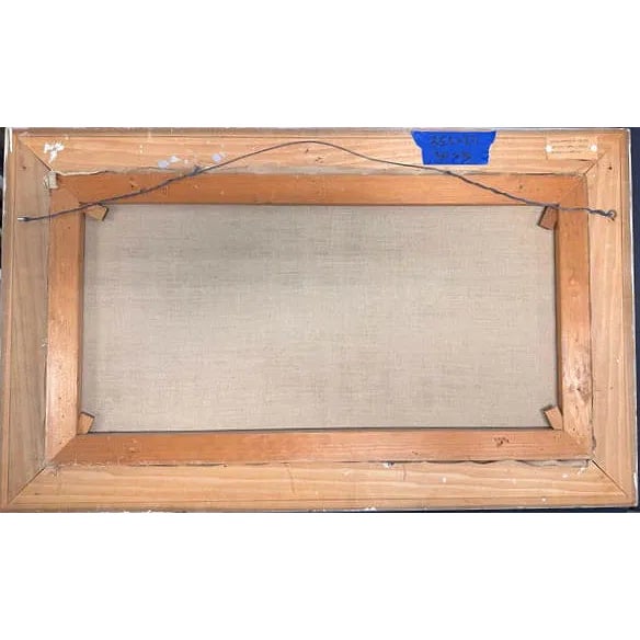 Large Mid-Century Modern Vintage Swedish Original Still Life Oil Painting, Signed and Framed For Sale - Image 4 of 6