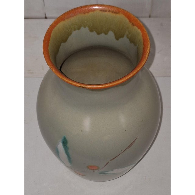 Antique Art Deco Ceramic Vase with Decoration by Villeroy & Boch, Mettlach, Saar-Basin, 1920s For Sale - Image 3 of 5