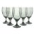 Libbey “Classic Smoke” Set of 6 Water, Iced Tea, or All Purpose Glasses For Sale
