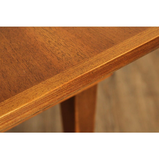 Mid 20th Century Mid Century Modern Walnut Extendable Drop Leaf Dining Table For Sale - Image 5 of 12