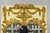 French Antique French Louis XV Style Cream & Gold Gilt Drape Ribbon Trumeau Wall Mirror For Sale - Image 3 of 17